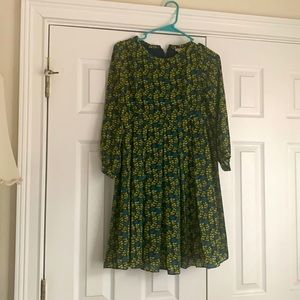 Geeen and blue Fossil dress